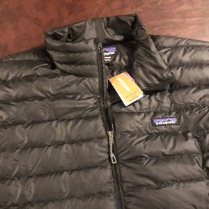 New Mens Patagonia Down Sweater Jacket Black New